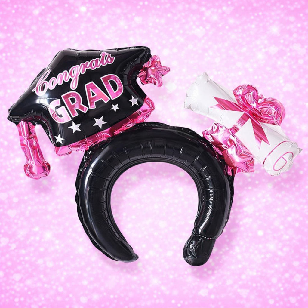 Graduation Foil Balloon - Animated Headpiece Design