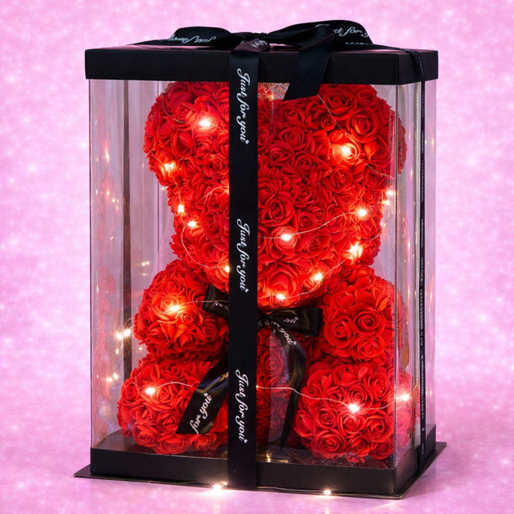 Rose Bear Gift - Valentine's Day Romantic Present