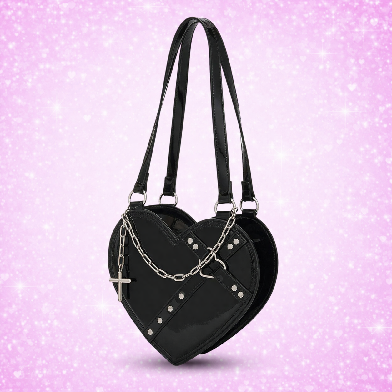 Heart Tote Bag - Romantic Crossbody Purse Valentine's