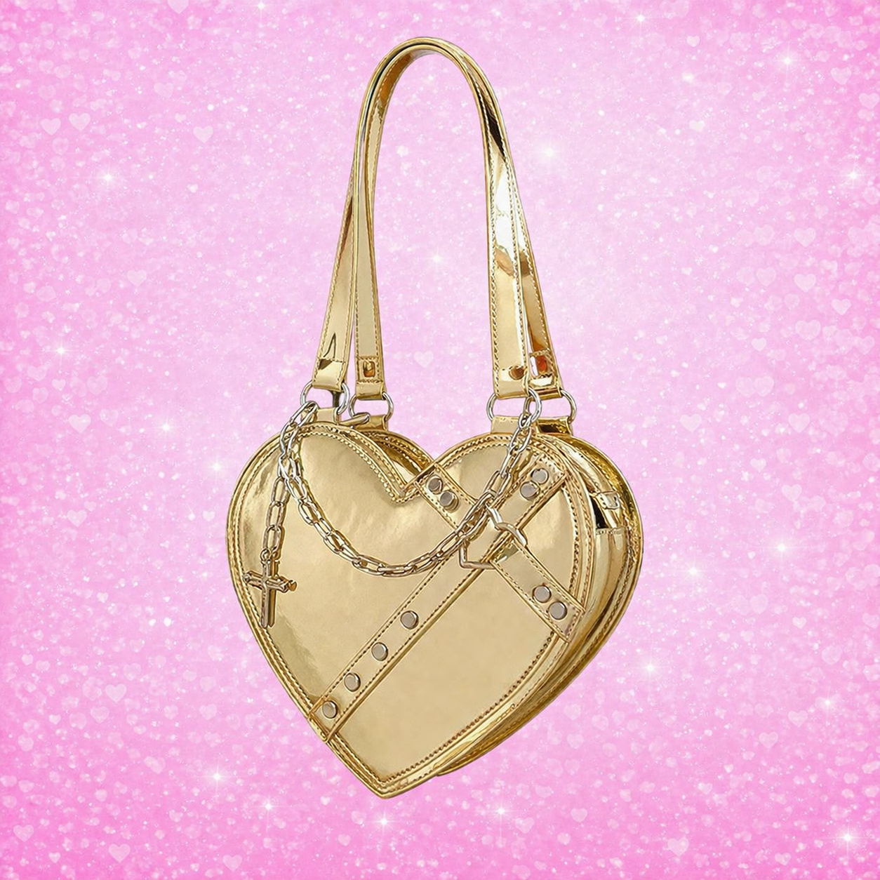 Heart Tote Bag - Romantic Crossbody Purse Valentine's