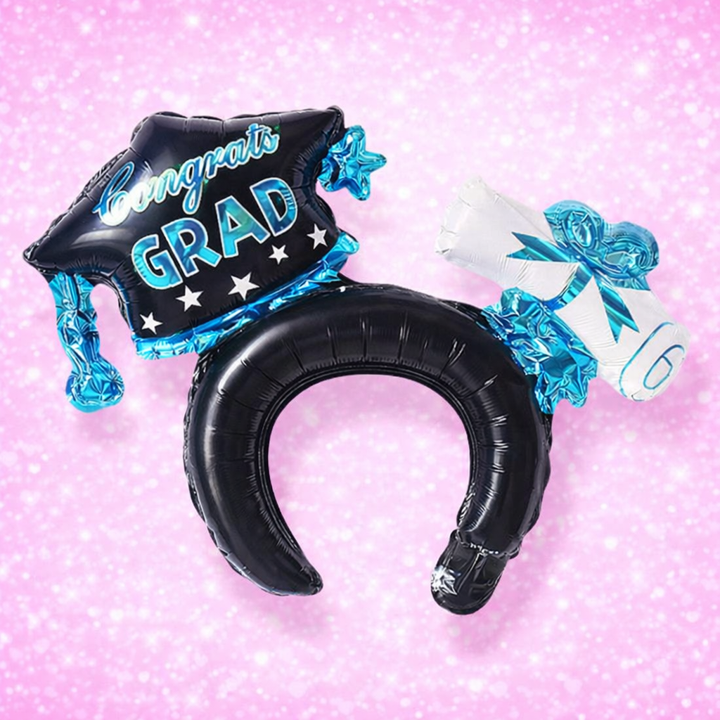 Graduation Foil Balloon - Animated Headpiece Design
