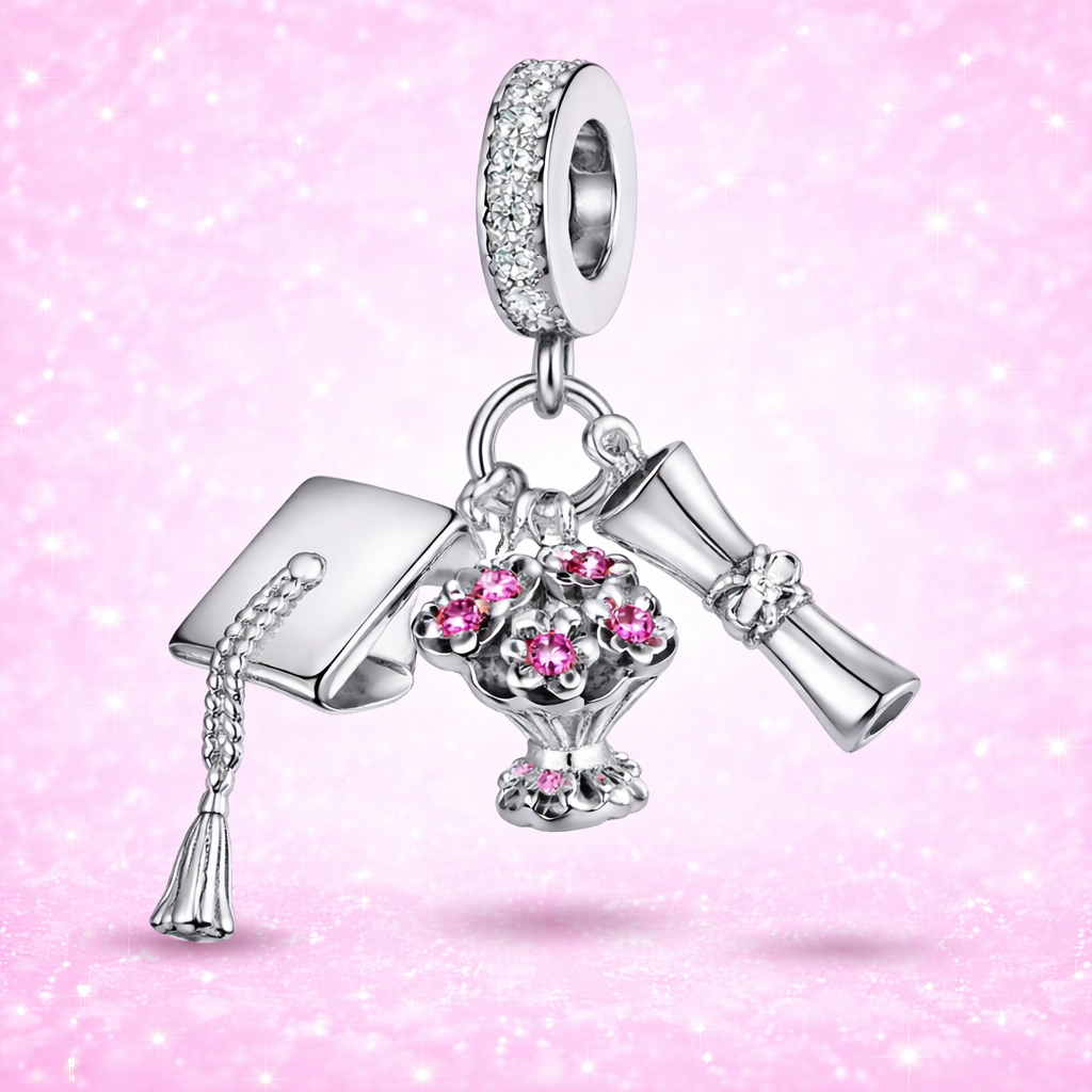 Graduation Charm Beads - DIY Pendant Jewelry Making