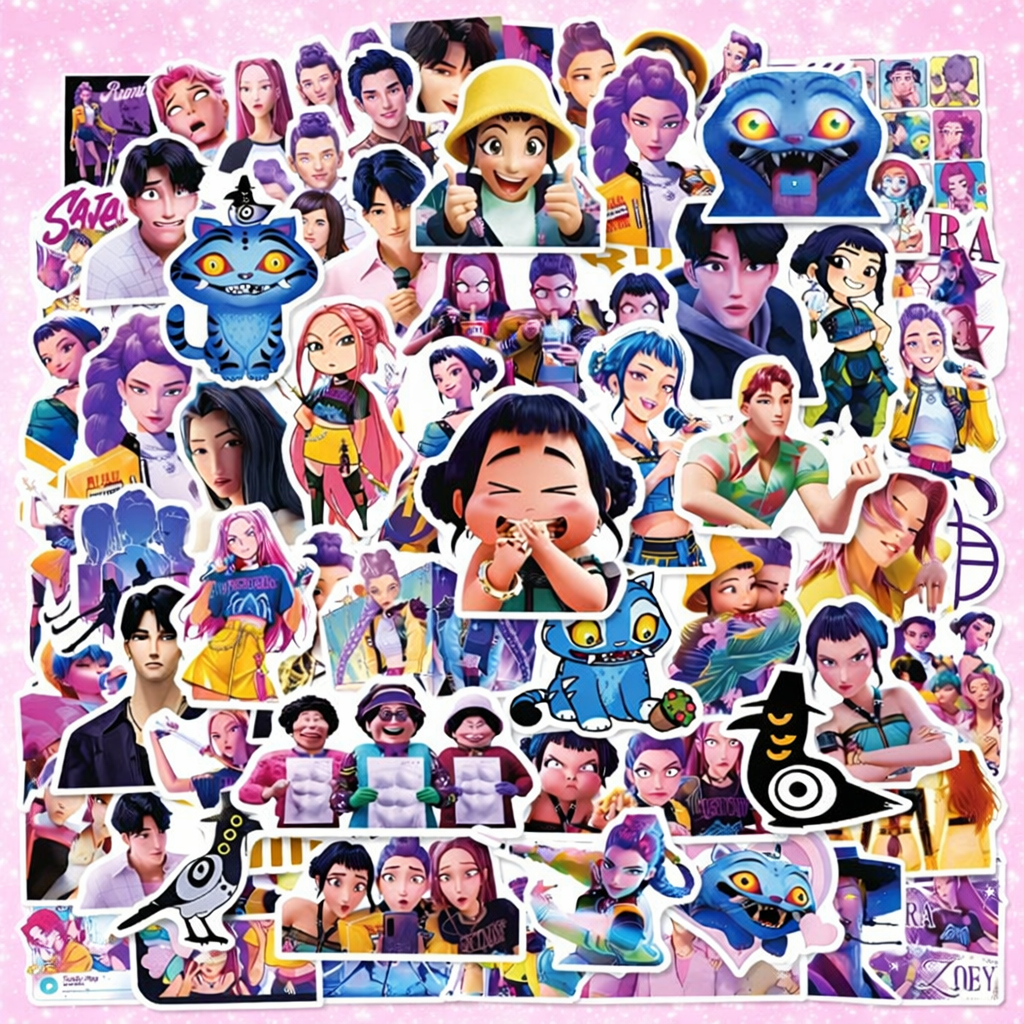 Kpop Demon Sticker Bundle – Demon Hunter Fan Merch