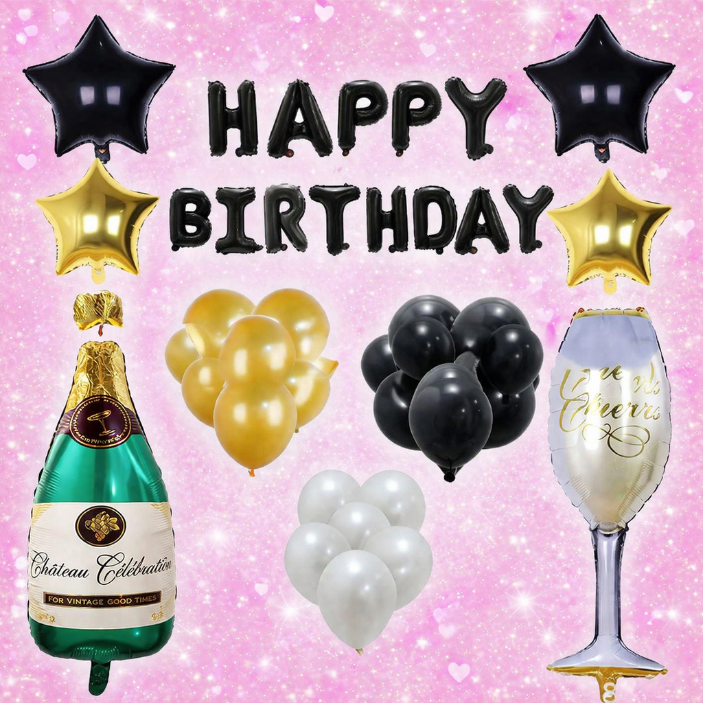 Silver Foil Balloon Kit - Graduation Party Metallic