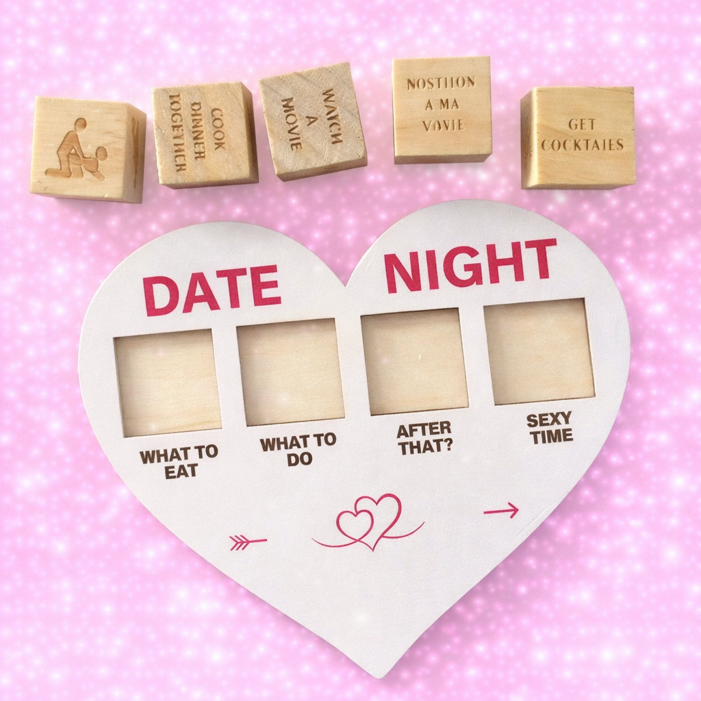 Date Night Dice - Wooden Valentine's Day Game