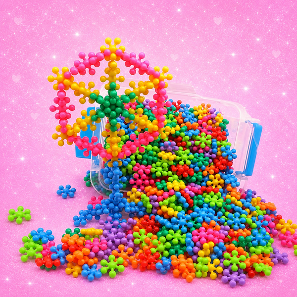 Snowflake Building Blocks Rotatable Plum Blossom Toy