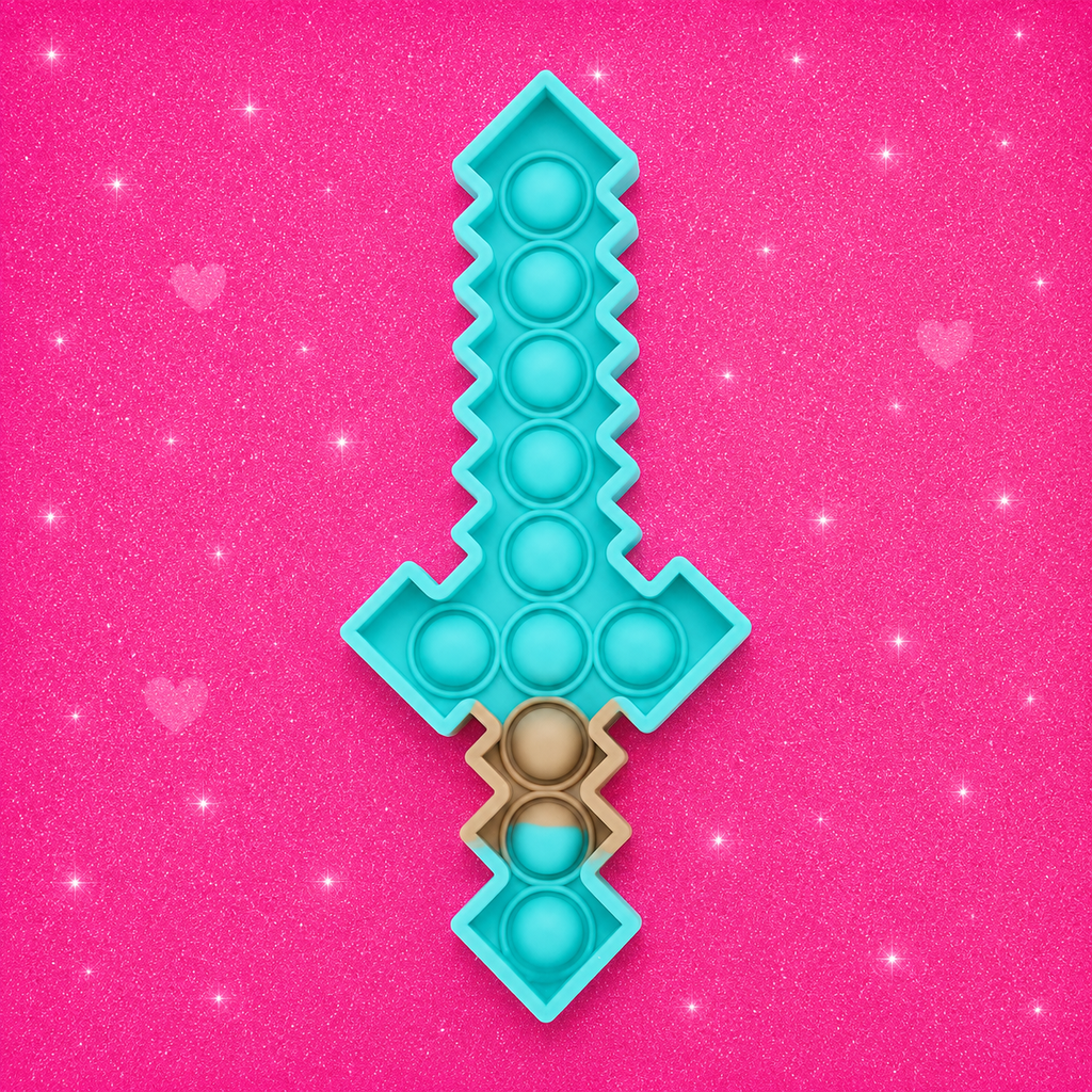 Pop Fidget Toy – Sword-Shaped Bubble Sensory Squeeze