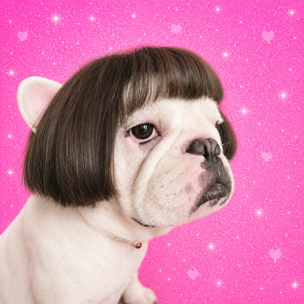 Funny Pet Wigs for Dogs & Cats – Cosplay Costume Hair
