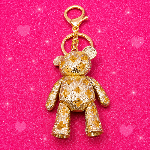 Crystal Bear Keychain Rhinestone Bag Charm Jewelry