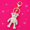 Crystal Bear Keychain Rhinestone Bag Charm Jewelry
