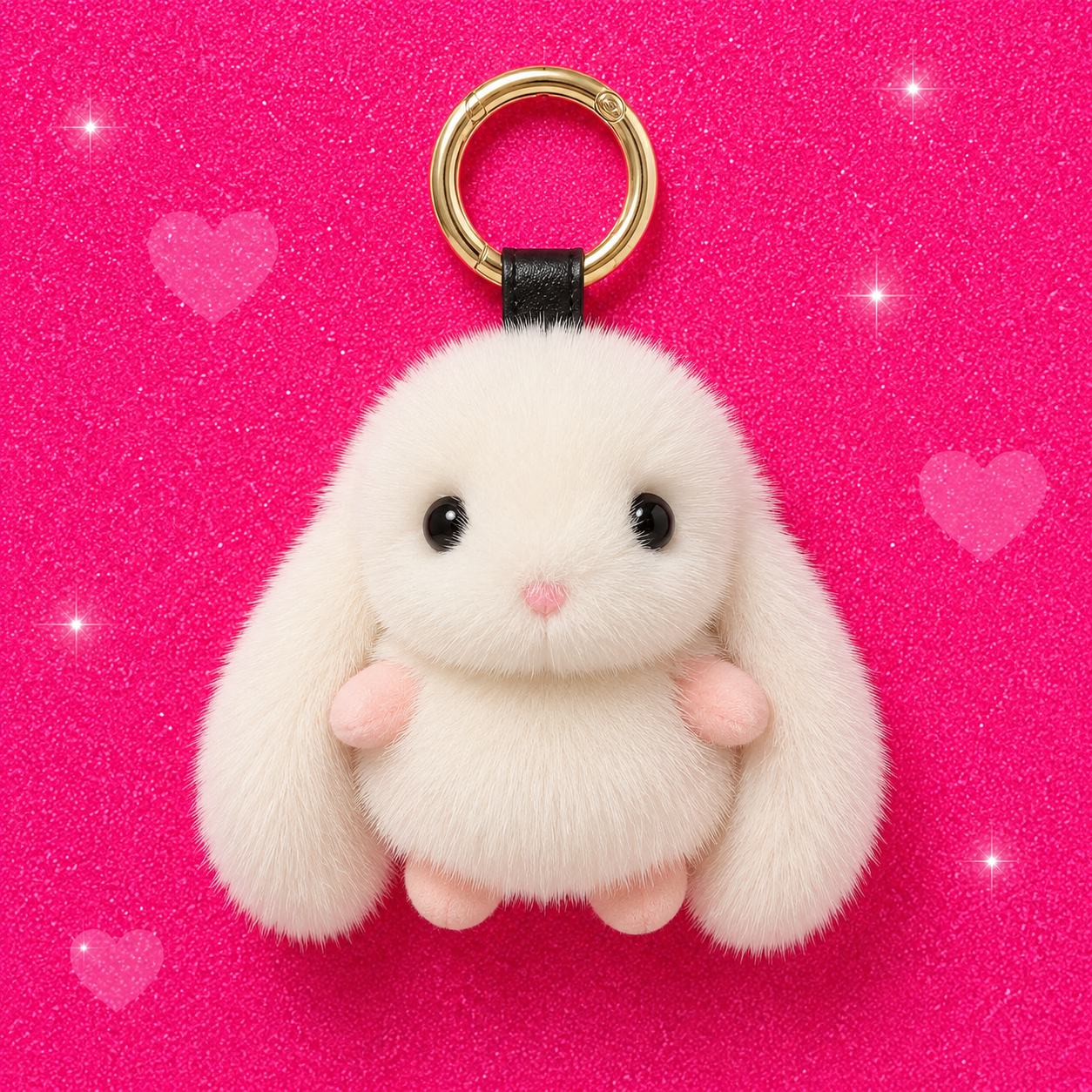 Plush Rabbit Keychain Cute Soft Toy Bag Charm